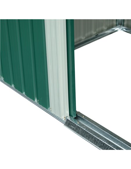 Outsunny Pent Roofed Metal Garden Shed House Hut Gardening Tool Storage w/ Ventilation 260L x 194W x 200H cm 845-174V01GN - pic 39862 | FastDaddyshop