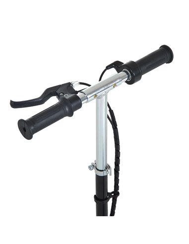 HOMCOM Outdoor Ride On Powered Scooter for kids Sporting Toy 120W Motor Bike 2 x 12V Battery - Black