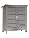 Outsunny Wooden Garden Storage Shed, 87L x 46.5W x 96.5H, Grey 845-248GY