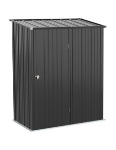 Outsunny 5.3ft x 3.1ft Outdoor Storage Shed, Charcoal Grey 845-532