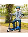 HOMCOM Outdoor Ride On Powered Scooter for kids Sporting Toy 120W Motor Bike 2 x 12V Battery - Blue