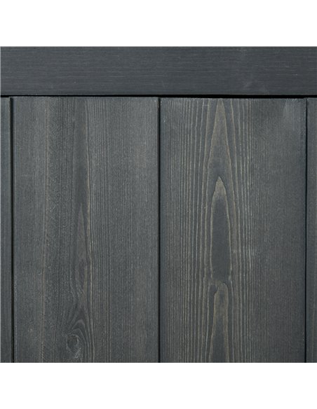 OutsunnyGarden Storage 4-Tier Wooden Garden Outdoor Shed 3 Shelves Utility Gardener Cabinet Lockable 2 Doors - Grey 845-063V01GY - pic 40042 | FastDaddyshop