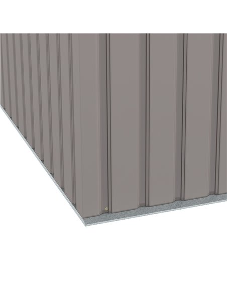Outsunny Corrugated Garden Metal Storage Shed Outdoor Equipment Tool Box with Kit Ventilation Doors 9x 4FT Light Grey 845-032LG - pic 40133 | FastDaddyshop