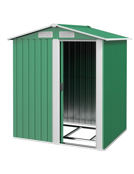 Outsunny Garden Metal Tool Storage Shed, 152 x 132 x 188cm, Green 845-291V01GN - pic 40152 | FastDaddyshop