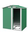 Outsunny Garden Metal Tool Storage Shed, 152 x 132 x 188cm, Green 845-291V01GN