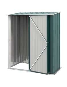 Outsunny Outdoor Garden Metal Storage Shed, 5.3ft x 3.1ft, Green 845-532V00GN