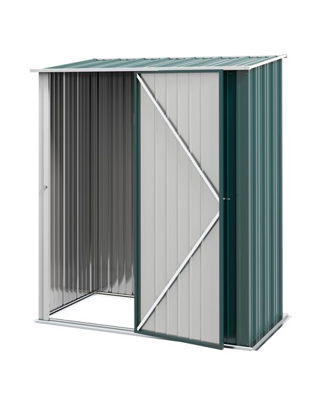Outsunny Outdoor Garden Metal Storage Shed, 5.3ft x 3.1ft, Green 845-532V00GN - pic 40170 | FastDaddyshop