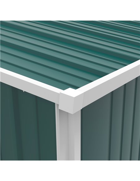 Outsunny Outdoor Storage Shed, Garden Metal Storage Shed w/ Single Door for Garden, Patio, Lawn, 5.3ft x 3.1ft, Green 845-532V00 - pic 40177 | FastDaddyshop