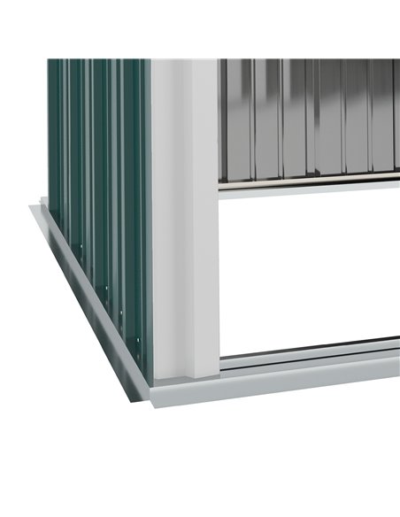 Outsunny Outdoor Storage Shed, Garden Metal Storage Shed w/ Single Door for Garden, Patio, Lawn, 5.3ft x 3.1ft, Green 845-532V00 - pic 40178 | FastDaddyshop