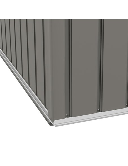 Outsunny 8 x 6ft Outdoor Garden Storage Shed, Metal Tool House with Ventilation and Sliding Doors, Light Grey 845-429V00GY - pic 40187 | FastDaddyshop