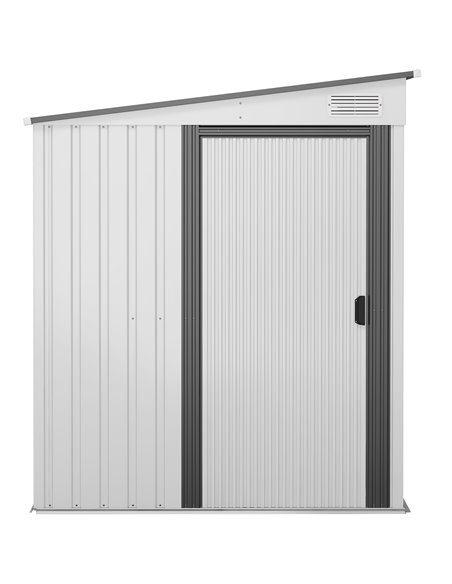 Outsunny 5 x 7FT Galvanised Metal Shed, White 845-983V00WT - pic 40224 | FastDaddyshop