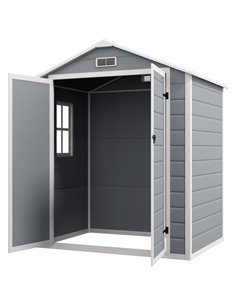 Outsunny 6'x4.5' Garden Storage Shed, Grey 845-953V00GY