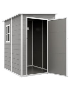 Outsunny 4'x5' Garden Storage Shed, Grey 845-952V00GY