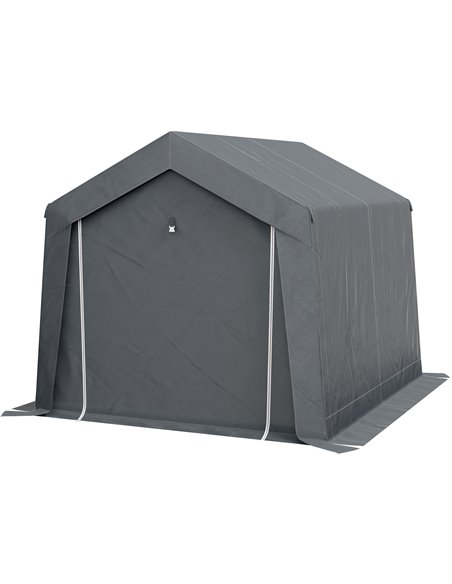 Outsunny 3 x 3(m) Waterproof Portable Shed, Dark Grey 845-948V01CG - pic 40296 | FastDaddyshop