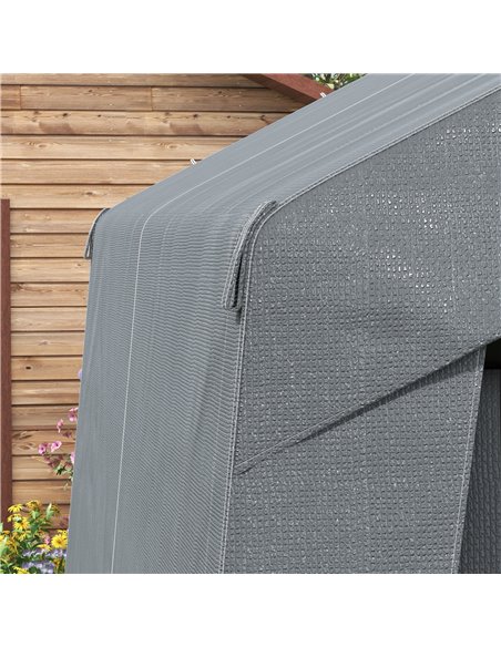 Outsunny 3 x 3(m) Waterproof Portable Shed, Garden Storage Tent with Ventilation Window, for Bike, Motorbike, Garden Tools 845-9 - pic 40304 | FastDaddyshop