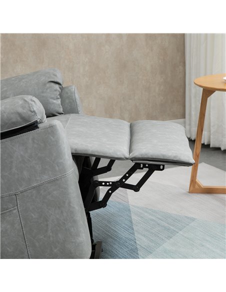 HOMCOM Power Lift Chair Electric Riser Recliner for Elderly, Faux Leather Sofa Lounge Armchair with Remote Control and Side Pock - pic 40339 | FastDaddyshop
