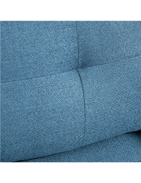 HOMCOM Modern Armchairs with Steel Legs, Upholstered Button Tufted Accent Chairs for Living Room and Bedroom, Dark Blue 839-619V - pic 40428 | FastDaddyshop
