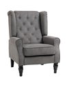 HOMCOM Retro Accent Chair, Wingback Armchair, 833-695V71CG