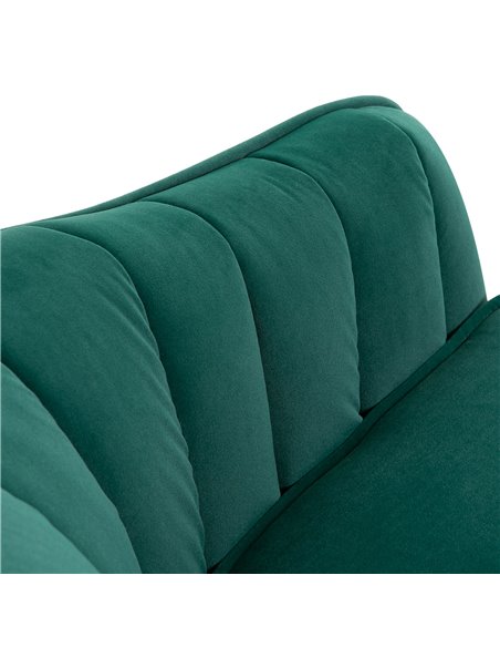 HOMCOM Velvet-Feel Tub Armchair, with Gold Tone Legs - Green 833-725V71DG - pic 40448 | FastDaddyshop