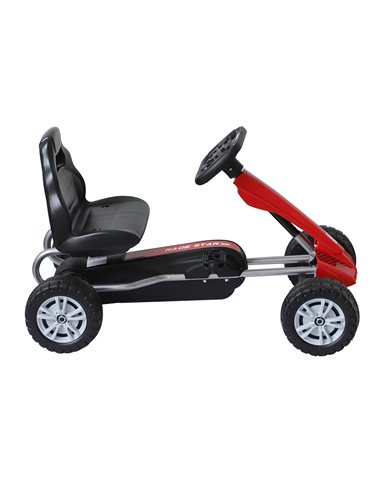 HOMCOM Kids Children Pedal Go Kart Ride On Car Toys Scooter Black & Red
