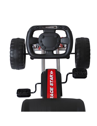 HOMCOM Kids Children Pedal Go Kart Ride On Car Toys Scooter Black & Red