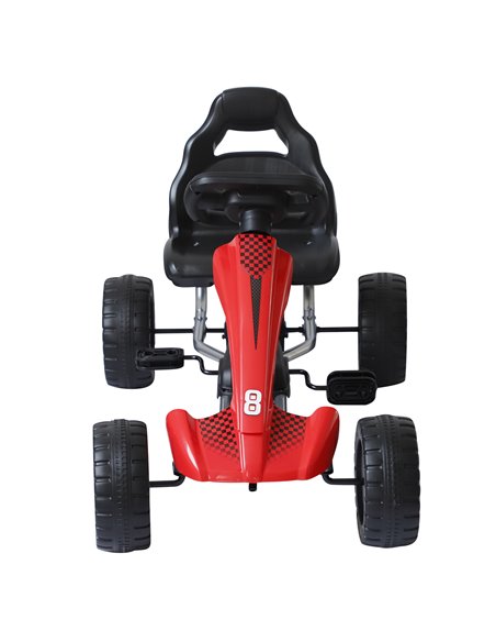 HOMCOM Kids Children Pedal Go Kart Ride On Car Toys Scooter Black & Red - pic 4060 | FastDaddyshop