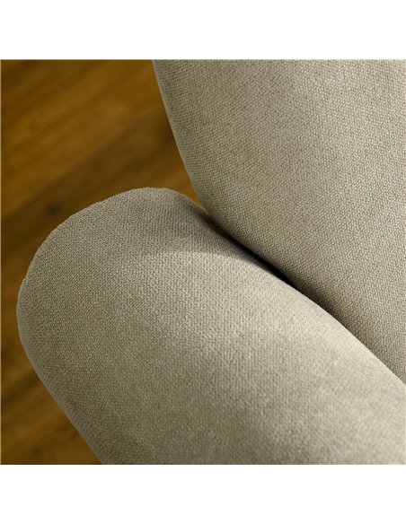 HOMCOM Upholstered Accent Chair with High Back, Rolled Arms and Wood Legs, Soft Thick Padded Armchair, Beige 839-877V70LG - pic 40610 | FastDaddyshop