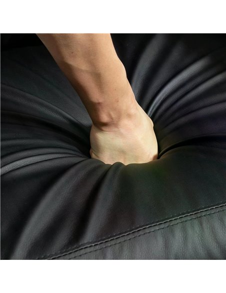 HOMCOM Recliner Sofa Chair PU Leather Massage Armcair w/ Footrest and Remote Control for Living Room, Bedroom, Home Theater, Bla - pic 40808 | FastDaddyshop