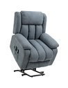 HOMCOM Oversized Riser and Recliner Chairs for the Elderly, Dark Grey 713-093V71CG