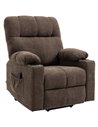 HOMCOM Electric Riser and Recliner Chair for Elderly, Dark Brown 713-152V70DR