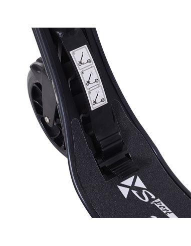 HOMCOM Folding Kick Scooter Hight-Adjustable Urban Scooter w/ Rear Brake, Double Shock Absorption System & 2 Big Wheels, For 14+