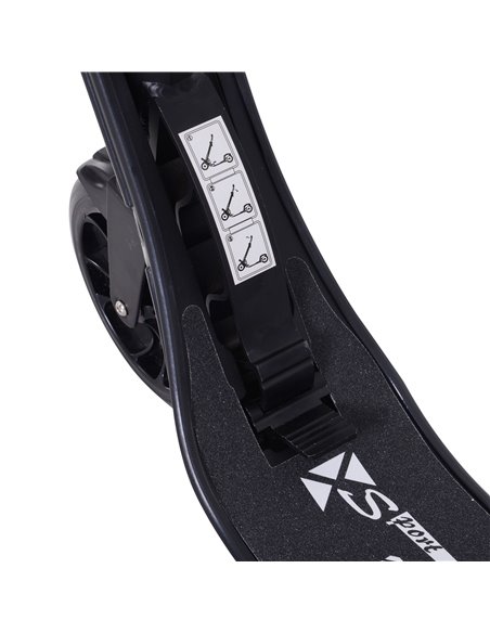 HOMCOM Folding Kick Scooter Hight-Adjustable Urban Scooter w/ Rear Brake, Double Shock Absorption System & 2 Big Wheels, For 14+ - pic 4092 | FastDaddyshop