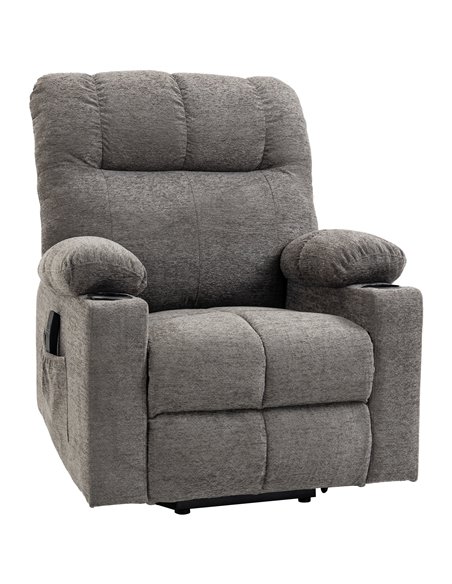 HOMCOM Electric Riser and Recliner Chair for Elderly, Grey 713-152V70GY - pic 40926 | FastDaddyshop