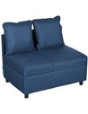 HOMCOM Convertible Chair Bed with Seat Thickness, Blue 839-859V70BU