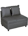 HOMCOM Convertible Chair Bed with Seat Thickness, Grey 839-859V70GY