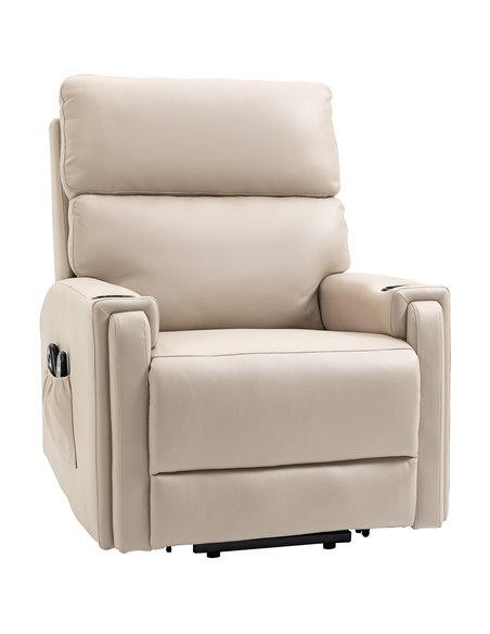 HOMCOM Lift Chair, Electric Riser and Recliner Chair, Beige 713-150V70BG - pic 40971 | FastDaddyshop