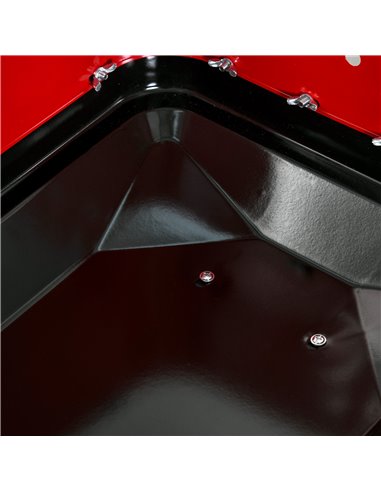 Outsunny BBQ Grill Charcoal Barbecue Grill Garden Foldable BBQ Trolley w/ Windshield, Wheels, Side Trays, Red/Black 01-0559