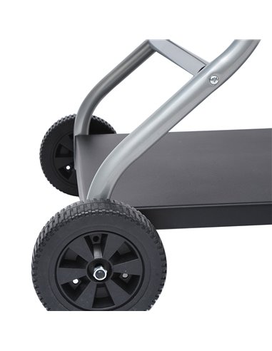 Outsunny Charcoal Grill Trolley Barbecue Grill W/ Wheels 01-0561