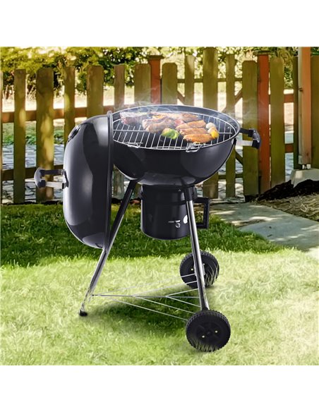Outsunny Freestanding Charcoal Barbecue Grill, Black 846-045 - pic 41098 | FastDaddyshop