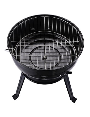 Outsunny Charcoal BBQ Charcoal Grill Metal Portable Tripod Grill Black Red 846-062RD