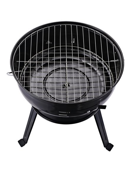 Outsunny Charcoal BBQ Charcoal Grill Metal Portable Tripod Grill Black Red 846-062RD - pic 41114 | FastDaddyshop