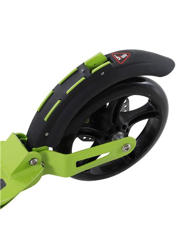 HOMCOM Teens Adult Kick Scooter Foldable Adjustable Aluminum Ride On Toy For 14+ w/ Dual Brake System, Shock Mitigation System -