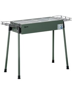 Outsunny Portable Charcoal Barbecue Grill, Dark Green 846-112V00DG