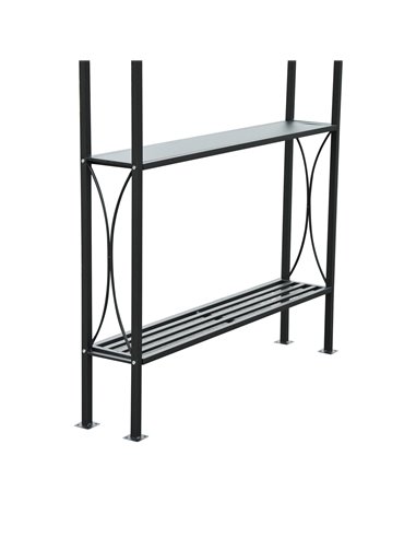 Outsunny BBQ Tent 250L× 150W × 255H cm-Black/Coffee  84C-008