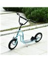 HOMCOM Kids Steel Height Adjustable Kick Scooter Blue/Black
