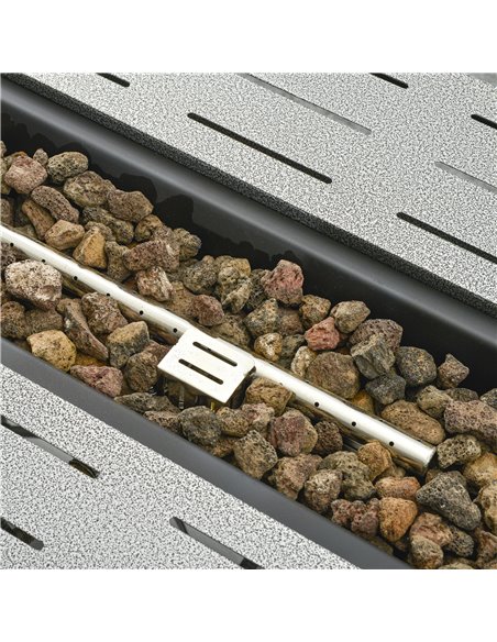 Outsunny Propane Gas Fire Pit Table, 50000BTU Smokeless Firepit Outdoor Patio Heater w/ Protective Cover, Lava Rocks and Lid, 10 - pic 41644 | FastDaddyshop