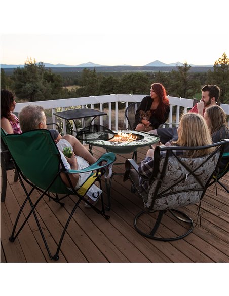 Outsunny 3-in-1 Outdoor Fire Pit, Garden Table with Cooking BBQ Grill, Black 842-219 - pic 41719 | FastDaddyshop