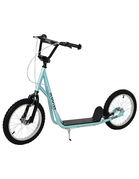 HOMCOM Kids Steel Frame Adjustable Kick Scooter Blue - pic 4173 | FastDaddyshop