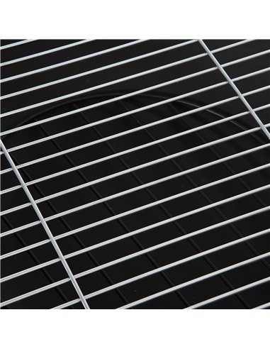 Outsunny Metal Large Fire Pit, Outdoor Firepit Bowl with Grill, Spark Screen Cover, Fire Poker for Garden, Bonfire, Patio, 84 x 
