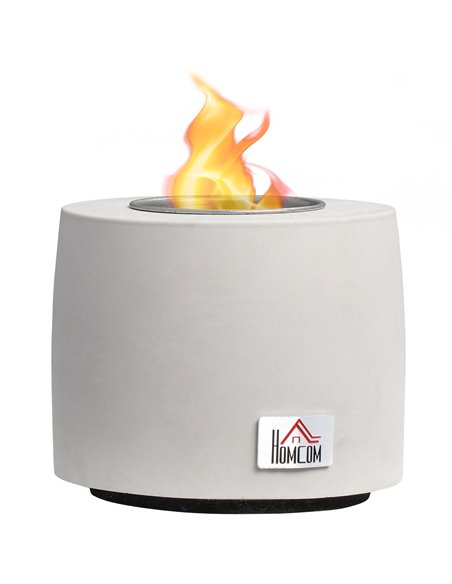 HOMCOM Tabletop Fire Pit, Indoor Fire Pit Table Top FirePit Bowl, Grey 820-332V00GY - pic 41754 | FastDaddyshop